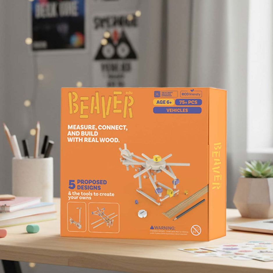 Beaver Vehicles Beginner Kit 60 Pcs