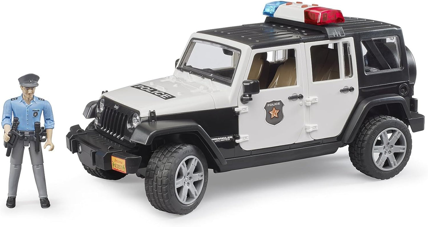 Bruder Jeep Wrangler Rubicon Police with Light and Sound 1:16