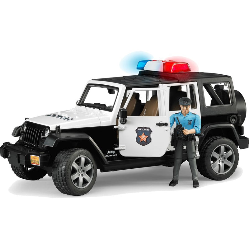 Bruder Jeep Wrangler Rubicon Police with Light and Sound 1:16