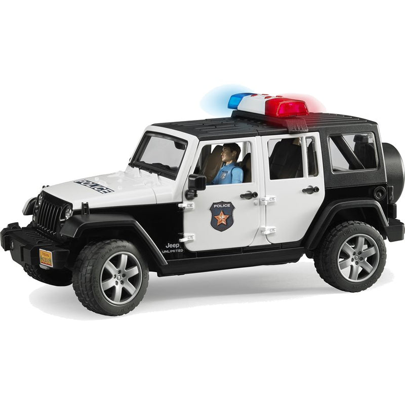 Bruder Jeep Wrangler Rubicon Police with Light and Sound 1:16
