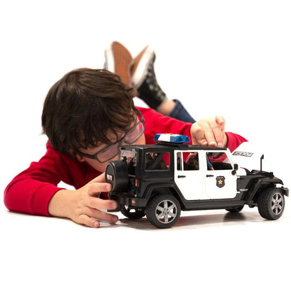 Bruder Jeep Wrangler Rubicon Police with Light and Sound 1:16