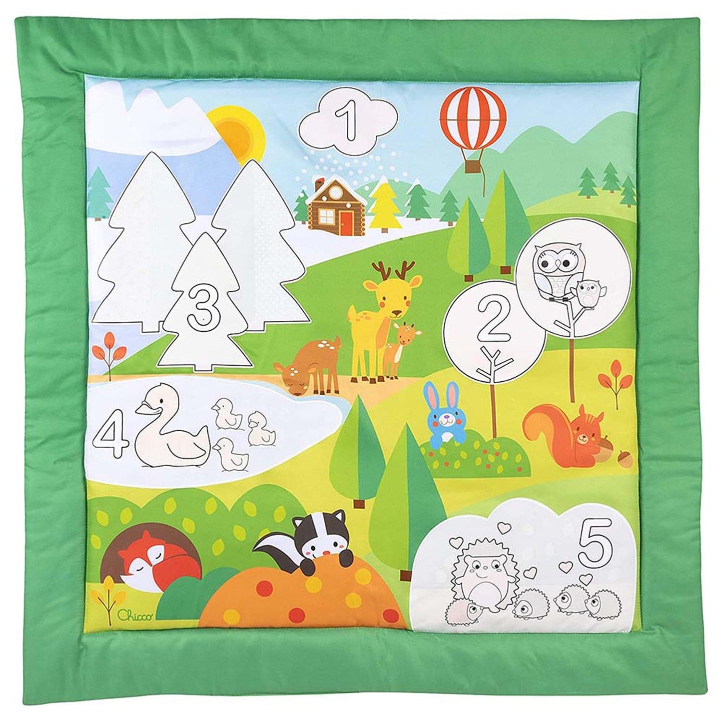 Chicco Number Color Mat: Count with Animals