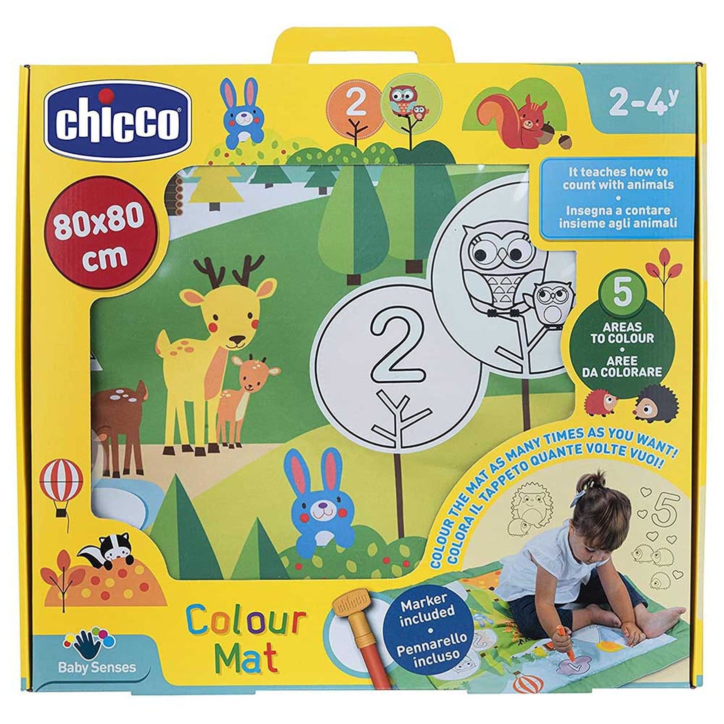 Chicco Number Color Mat: Count with Animals