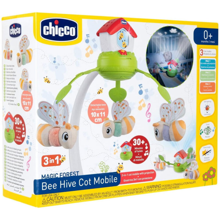 Chicco Magic Forest Bee Hive 3-in-1 Cot Mobile