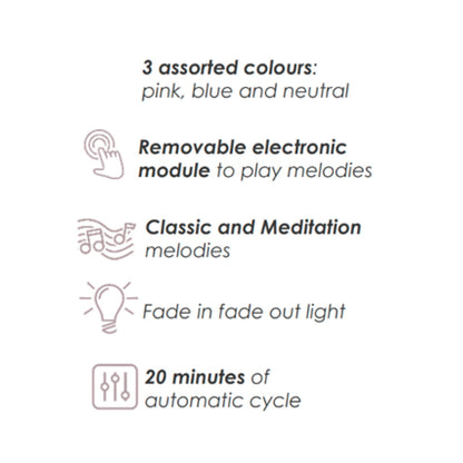 CHICCO Cuddly Meditation Teddy Bear Blue