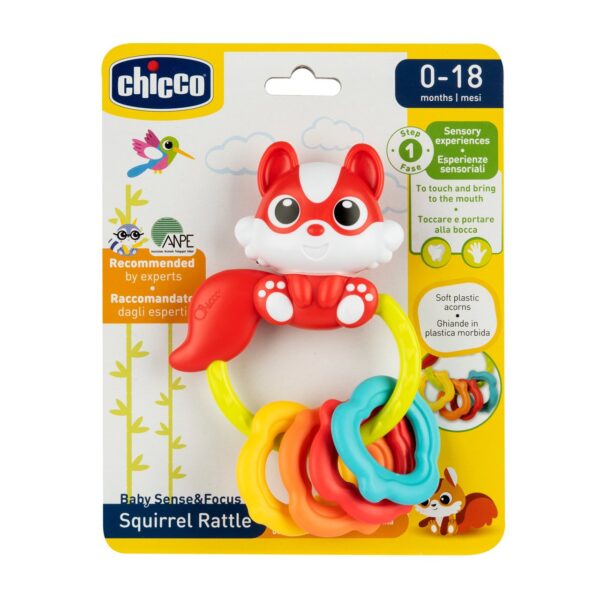 CHICCO Squirrel Rattle