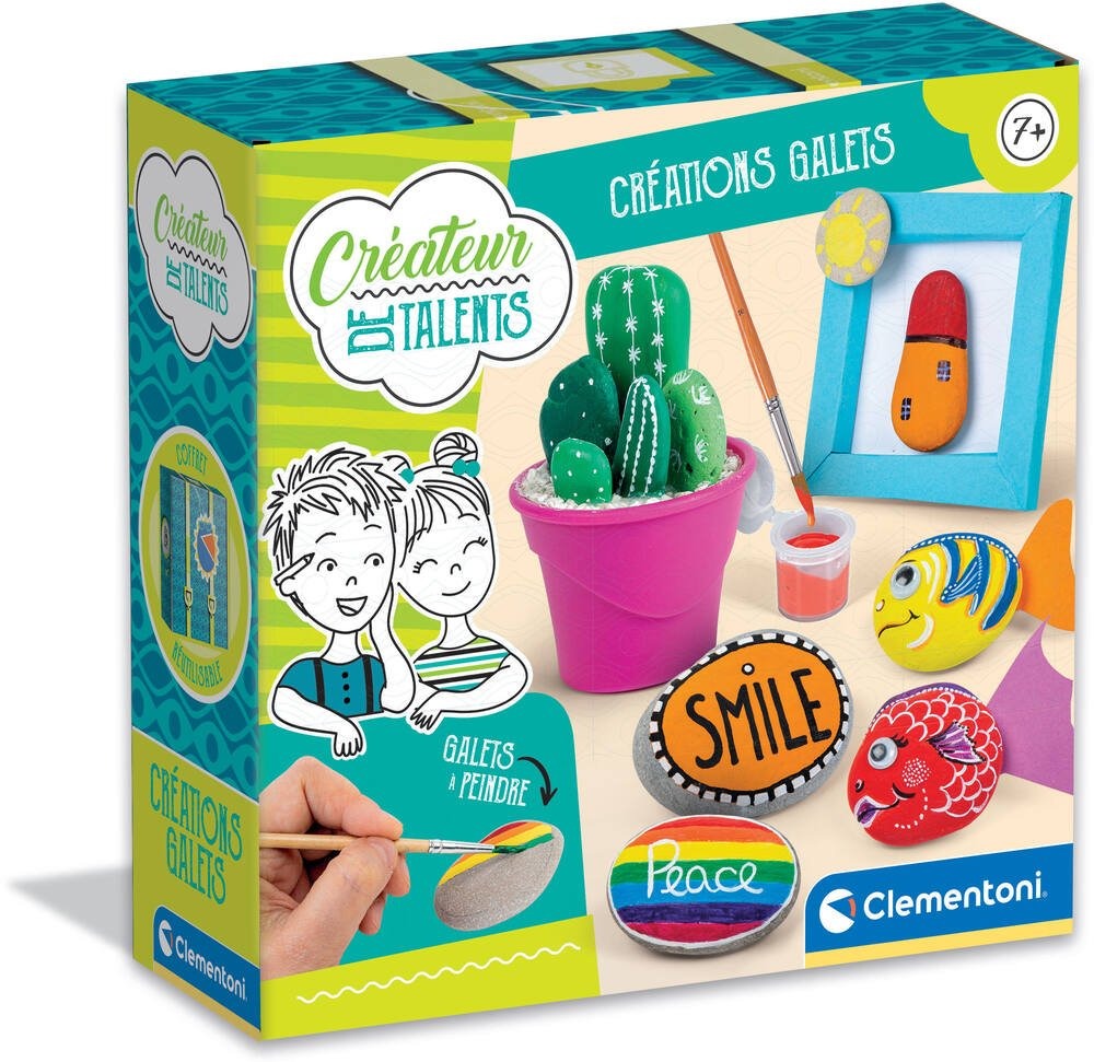 CLEMENTONI CREATEUR DE TALENTS CREATIONS GALETS A PEINDRE