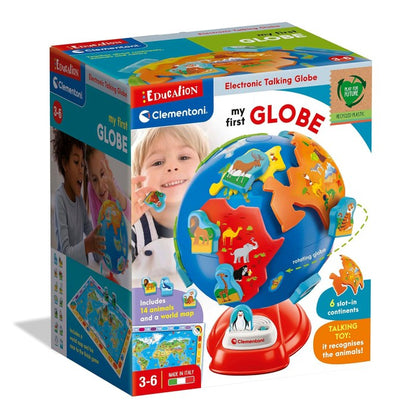 CLEMENTONI MY FIRST GLOBE ELECTRONIC 6 SLOT-IN CONTINENTS