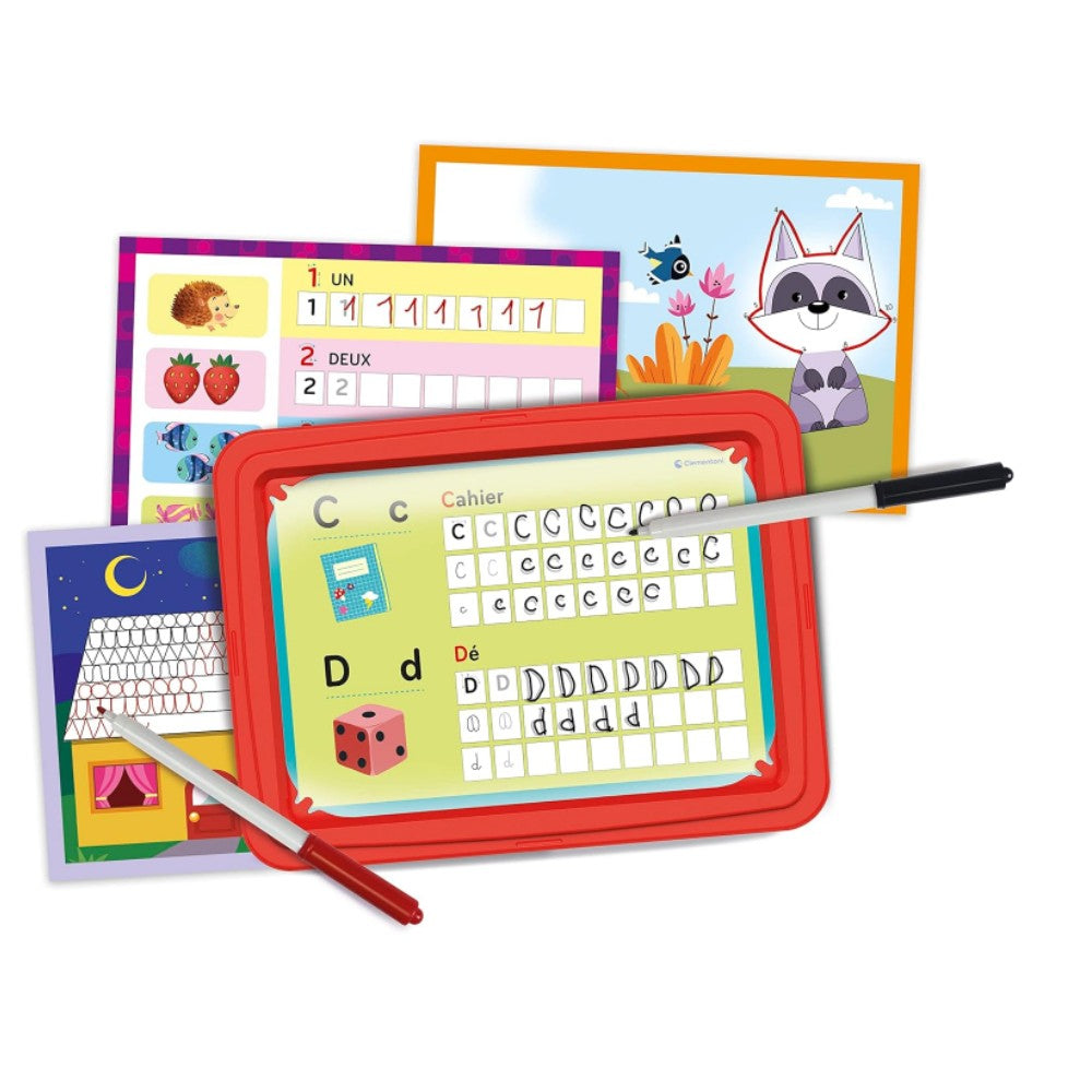 CLEMENTONI MON ARDOISE 3IN1 TRACE DESSINE ET ECRIS