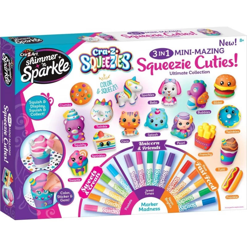 CRA-Z-ART 3-in-1 Mini-Mazing Squeezie Cuties