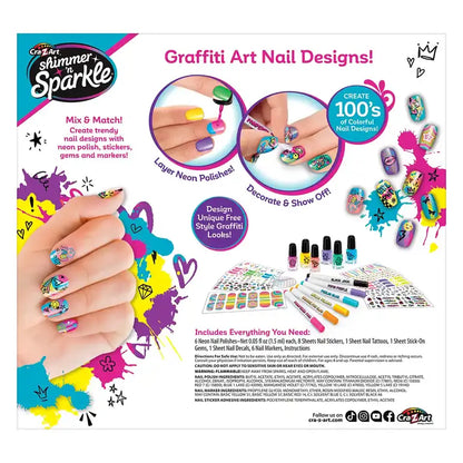 CRA-Z-ART Neon Craze Nail Time Playset