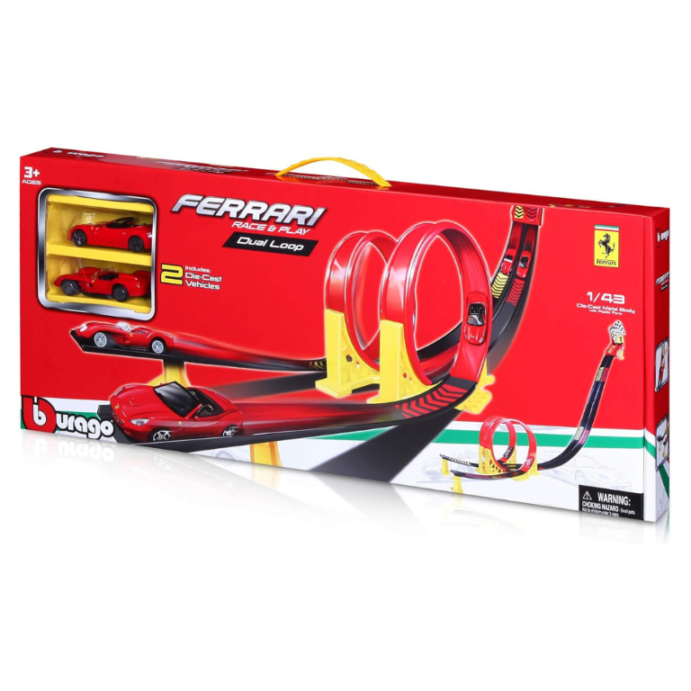 Bburago Ferrari Race & Play Dual Loop Set