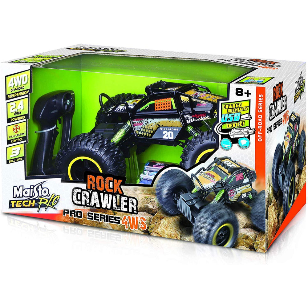 Maisto Tech Rock Crawler Pro Series 4WS Remote Control Monster Truck - Wild Willy