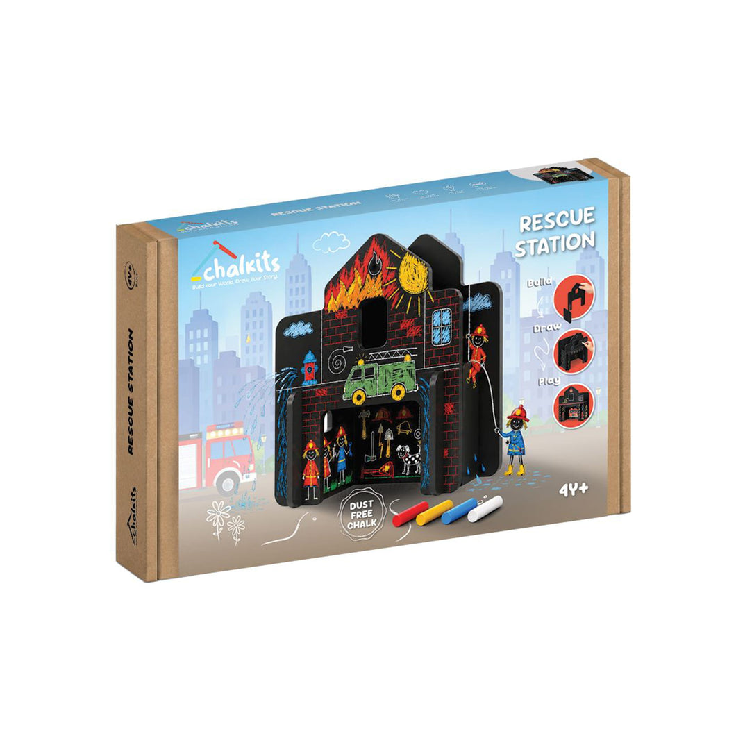 Chalkits Rescue Station 9 Piece Set