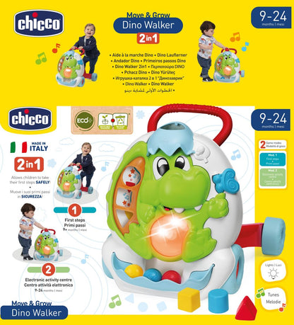 Chicco 2-in-1 Dino Baby Walker - Wild Willy