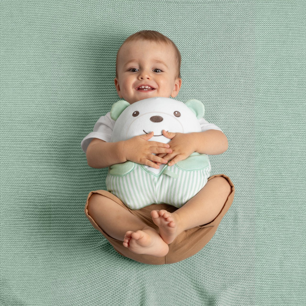 Chicco Cuddly Meditation Teddy Bear Green