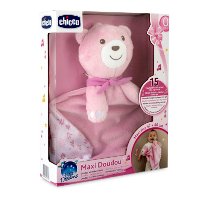 Chicco Maxi Doudou Pink with Electronics