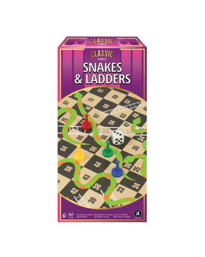Classic Games Snakes & Ladders Board Game - Wild Willy