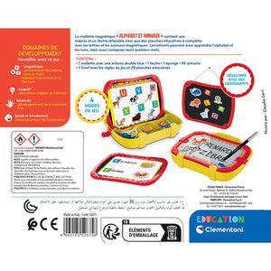 Clementoni ALPHABET ET ANIMAUX JEU EDUCATIF MAGNETIQUE