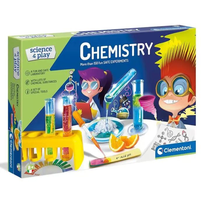 Clementoni SCIENCE & PLAY – Chemistry Lab with 150 Experiments  75119