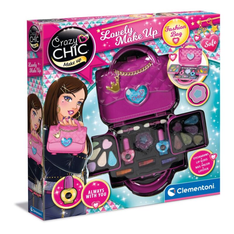 Clementoni Crazy Chic Beauty Lovely Makeup Fashion Bag