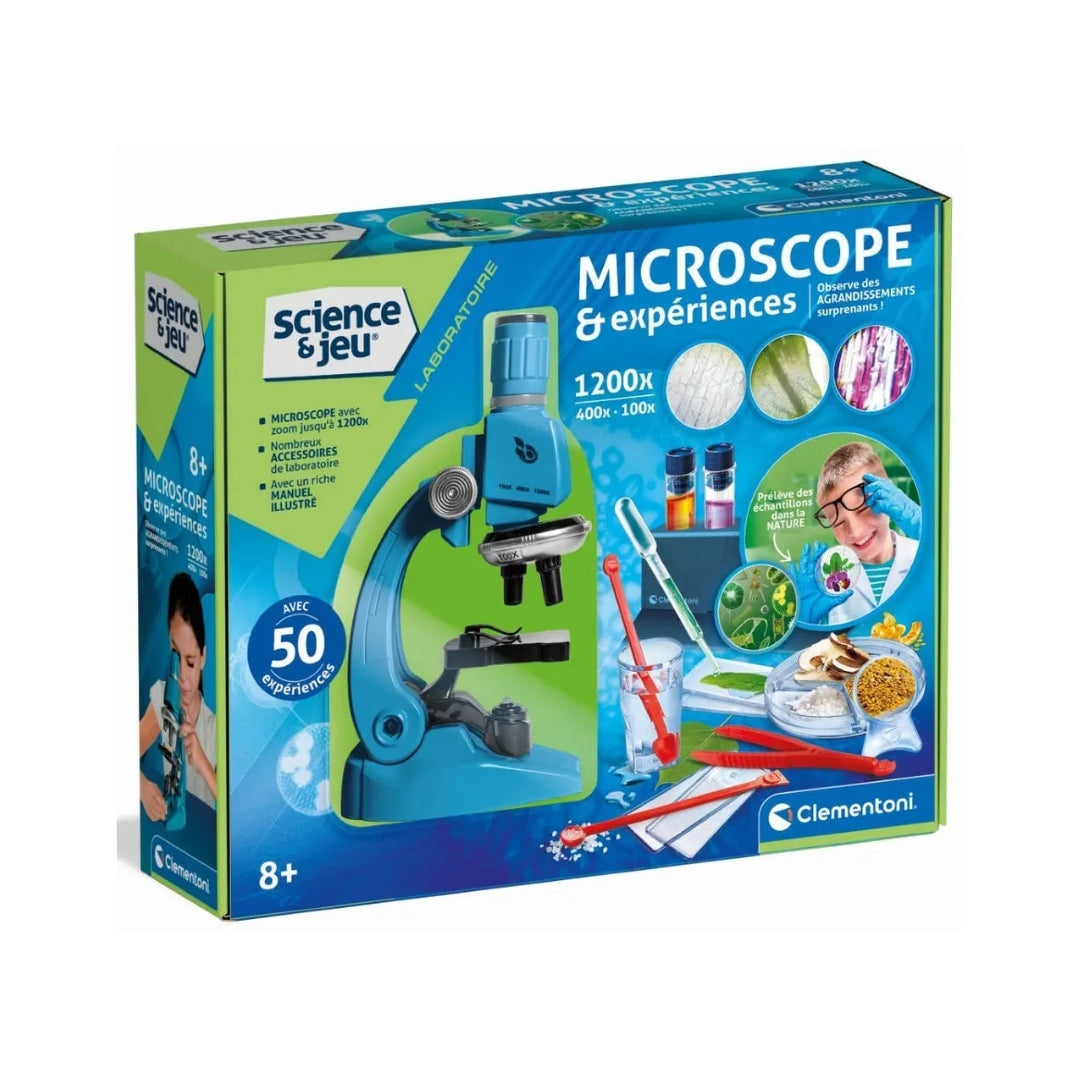 Clementoni SCIENCE & JEU MICROSCOPE & EXPERIENCES X1200