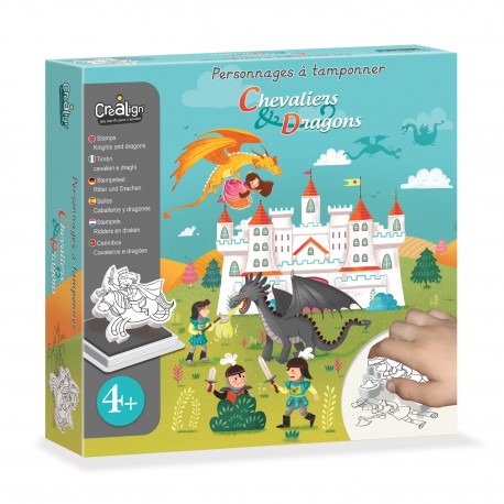 CreaLign Knight & Dragon Stamp Kit
