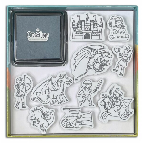 CreaLign Knight & Dragon Stamp Kit
