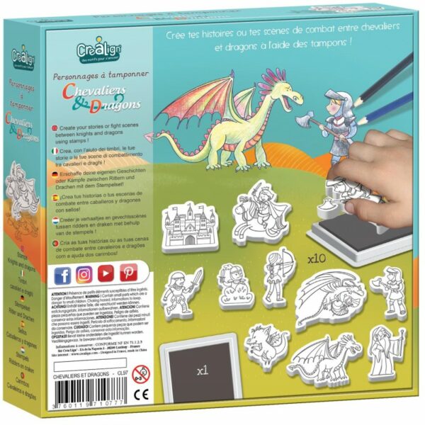 CreaLign Knight & Dragon Stamp Kit