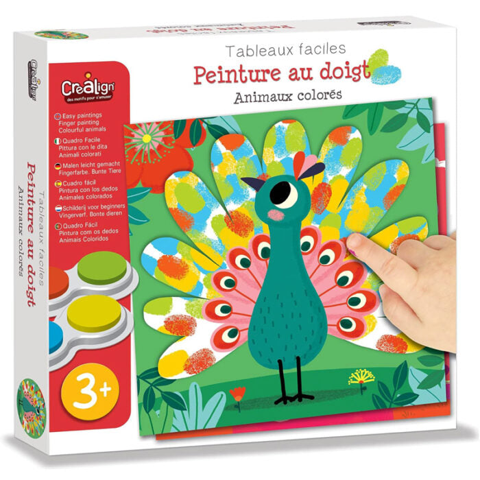 CreaLign Easy Finger Painting Colorful Animals