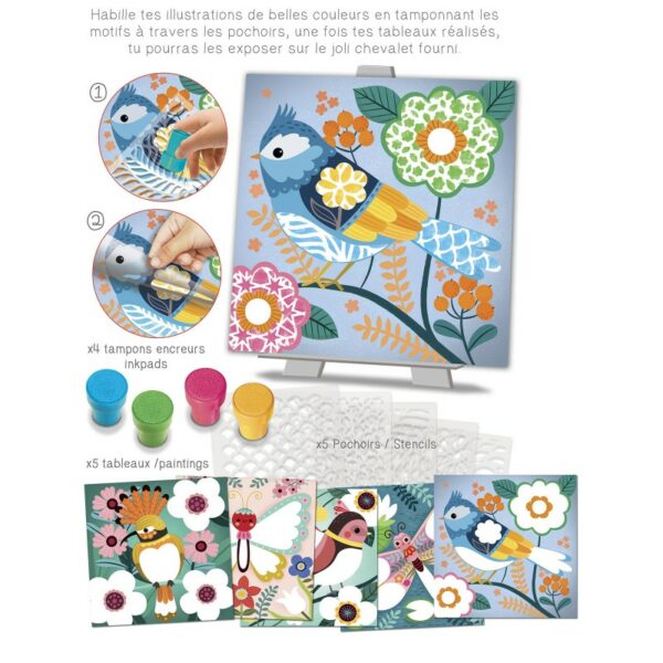 CreaLign Easy Picture Spring Colors Stencil Kit