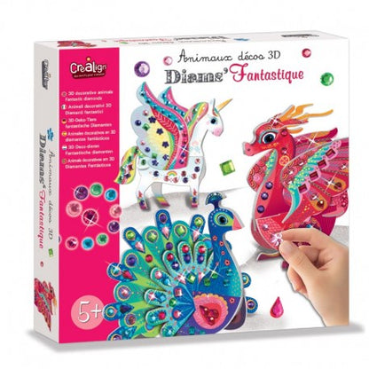 CreaLign 3D Deco Diamonds: Fantastic Animals