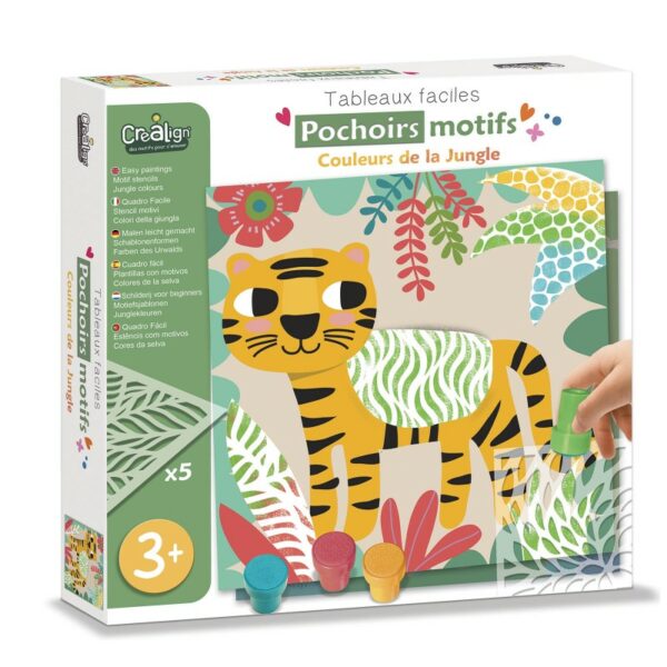 Crealign Easy Stencils Jungle Colors