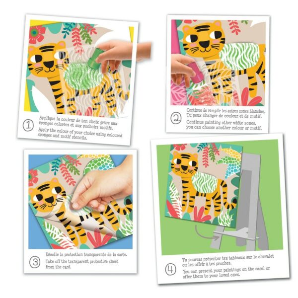 Crealign Easy Stencils Jungle Colors