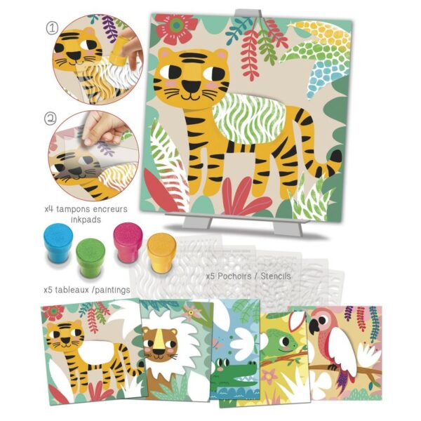 Crealign Easy Stencils Jungle Colors