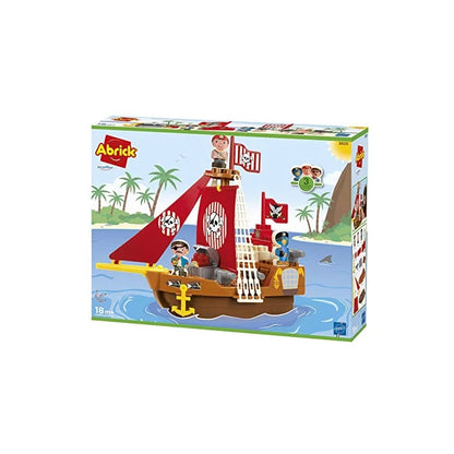 ECOIFFIER Abrick Pirate Boat with 3 Characters