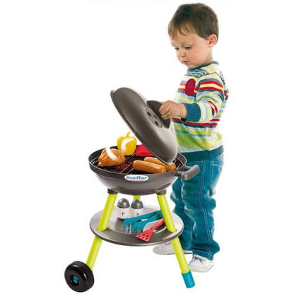 ECOIFFIER Grey BBQ Grill with Charcoal