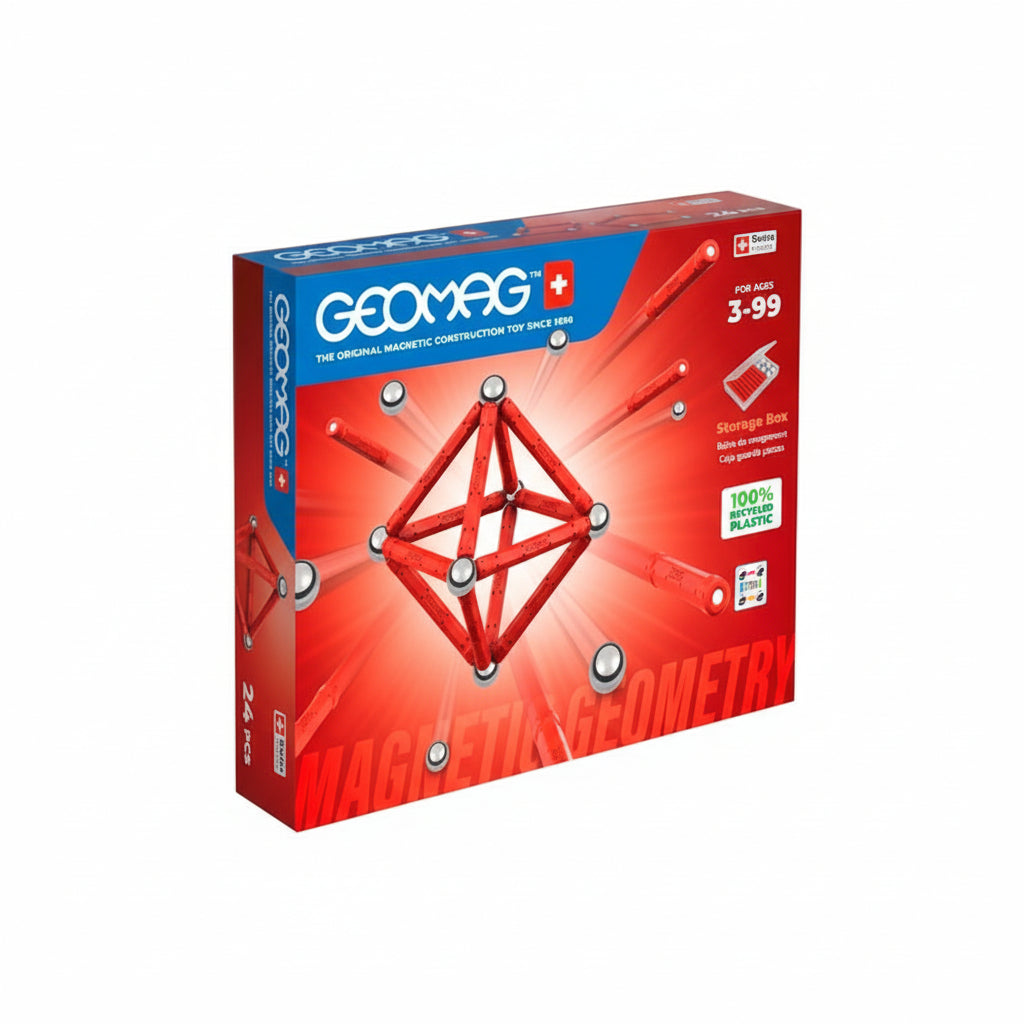 GEOMAG Classic Magnetic Geometry 24 Pieces Magnetic Construction Set - Wild Willy