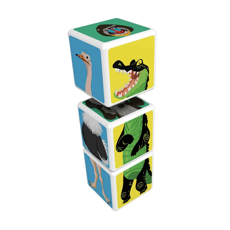 GEOMAG Magicube Mix & Match Savanna Cubes Animals - Wild Willy