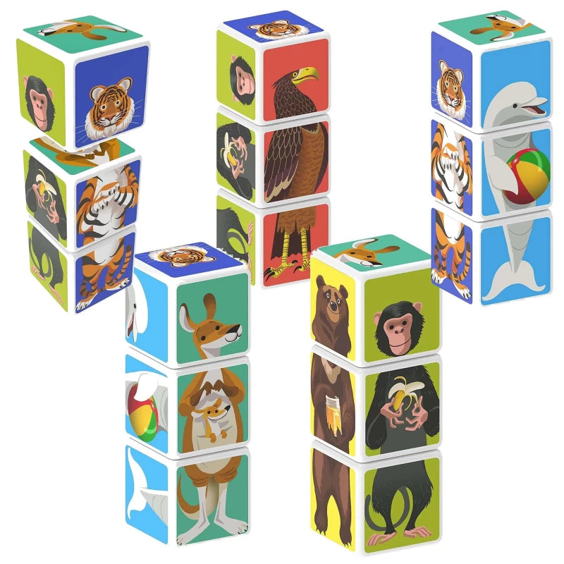 GEOMAG Magicube Mix & Match Wild Animals - Wild Willy