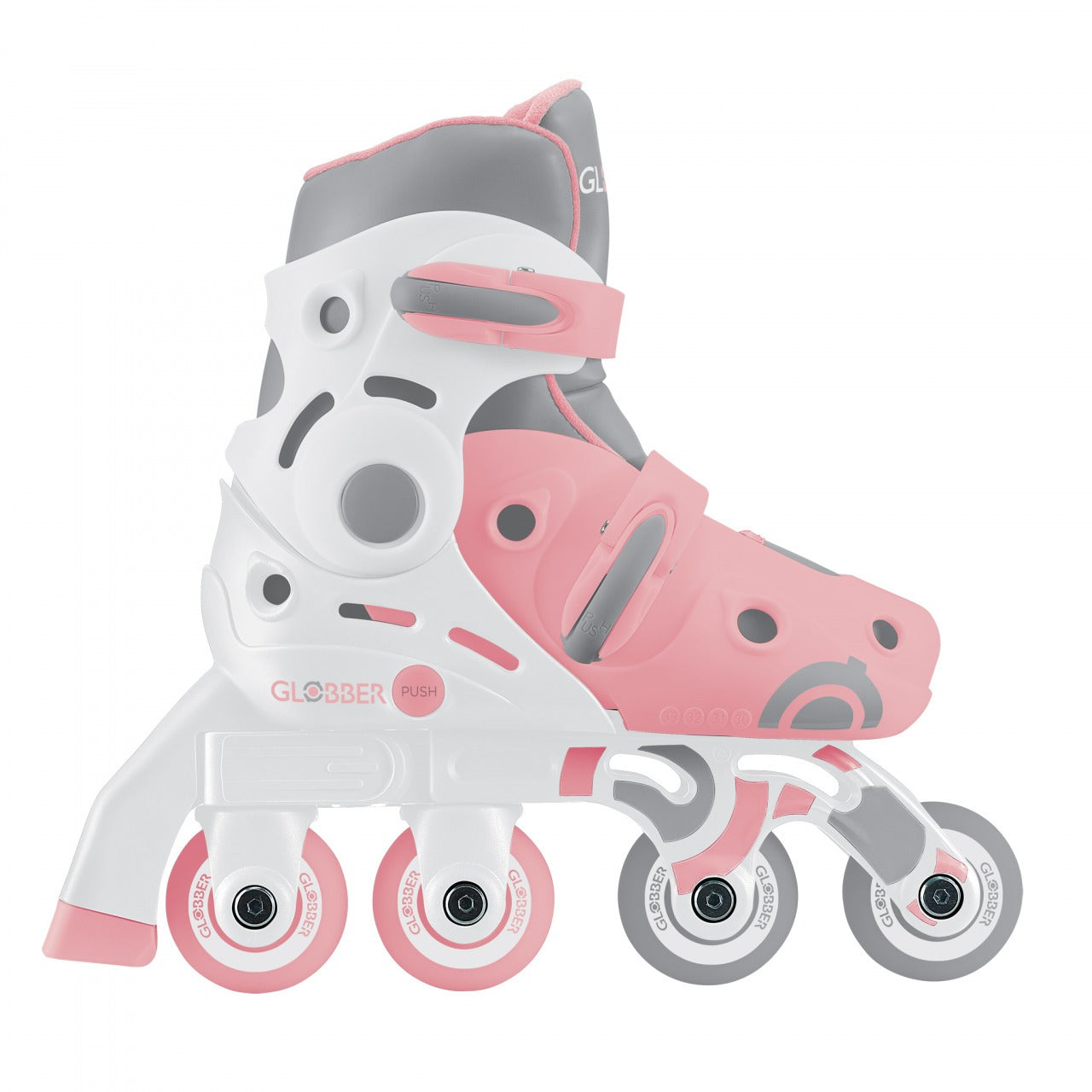 GLOBBER Learning Skates 2in1 Adjustable Size 30-33 Pink