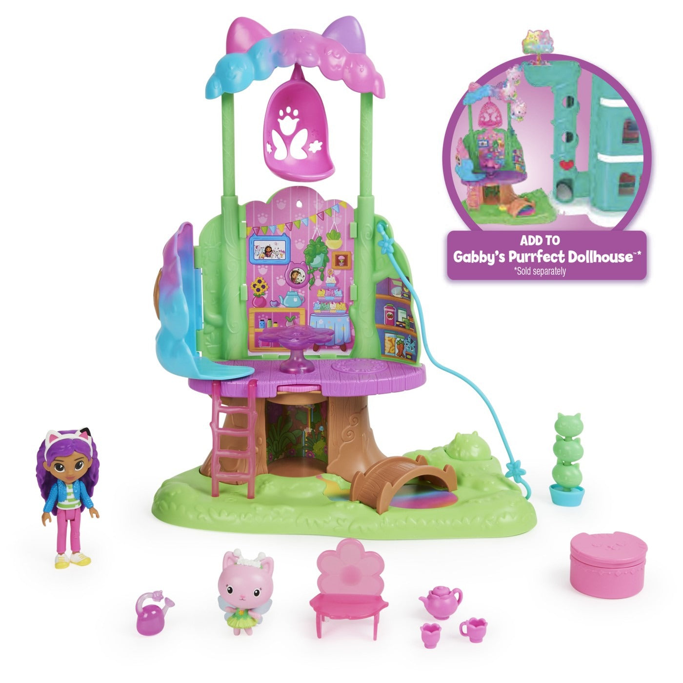 Gabby’s Dollhouse Kitty Fairy Garden Treehouse