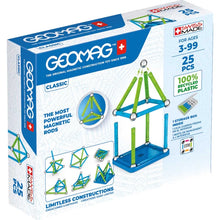Geomag Classic 25 Pieces With Storage Box 100% Recycled Plastic - Wild Willy
