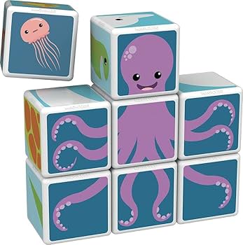 Geomag Magicube 8 Blocks Sea Animals - Wild Willy