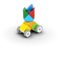 Geomag Magicube magnetic blocks Cars 13pcs - Wild Willy