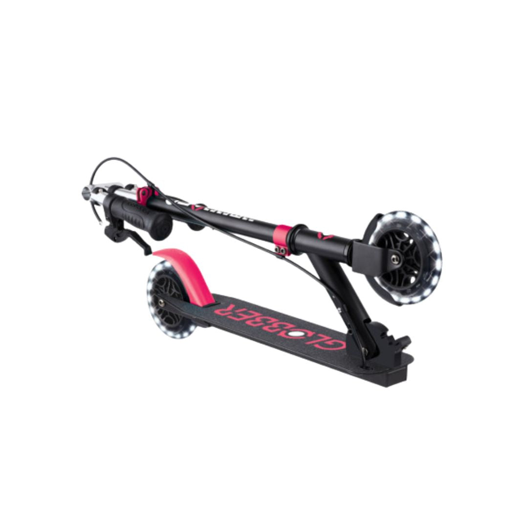 Globber Flow 2-Wheel Foldable Scooter Black & Pink