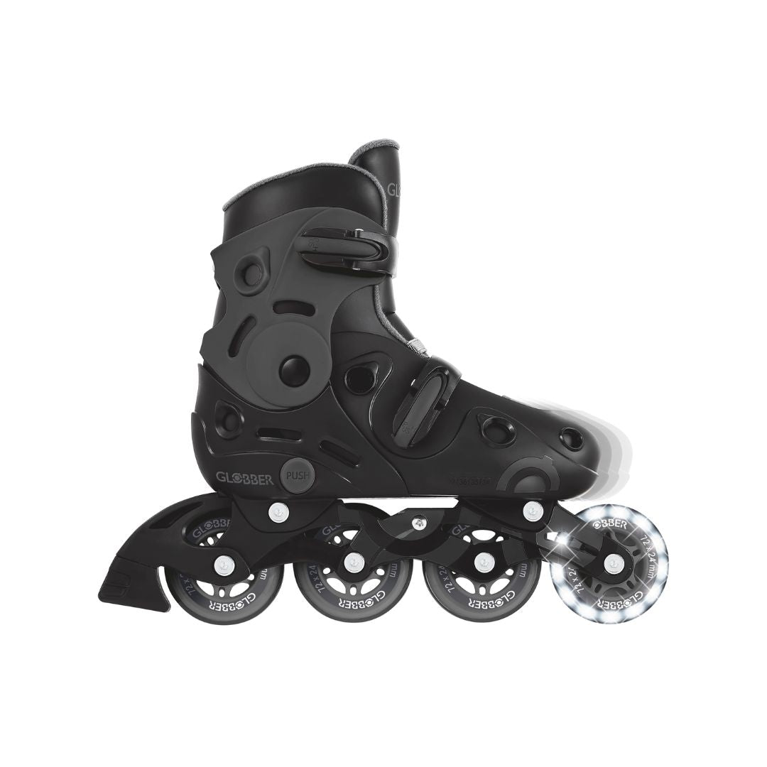 Globber Go Skates Speed Adjustable Size 34-37 Grey