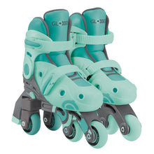 Globber Learning Skates 2-in-1 Adjustable Size 26-29 Mint