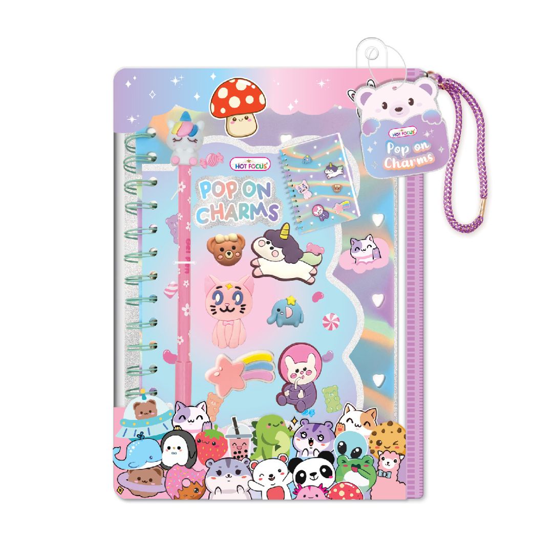 Hot Focus Trendy Writing Fun - Kawaii Notebook Set - Wild Willy