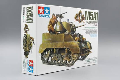 Tamiya M5A1 US LIGHT TANK W 4 FIGURES (35313) - Wild Willy